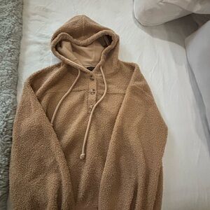 Current Air Beige Sherpa Jacket